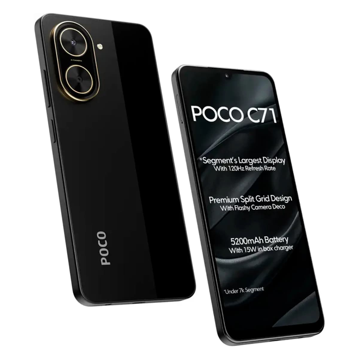 Smartphone Xiaomi Poco C71 Global 64GB 3GB RAM Dual SIM Tela 6.88" - Preto