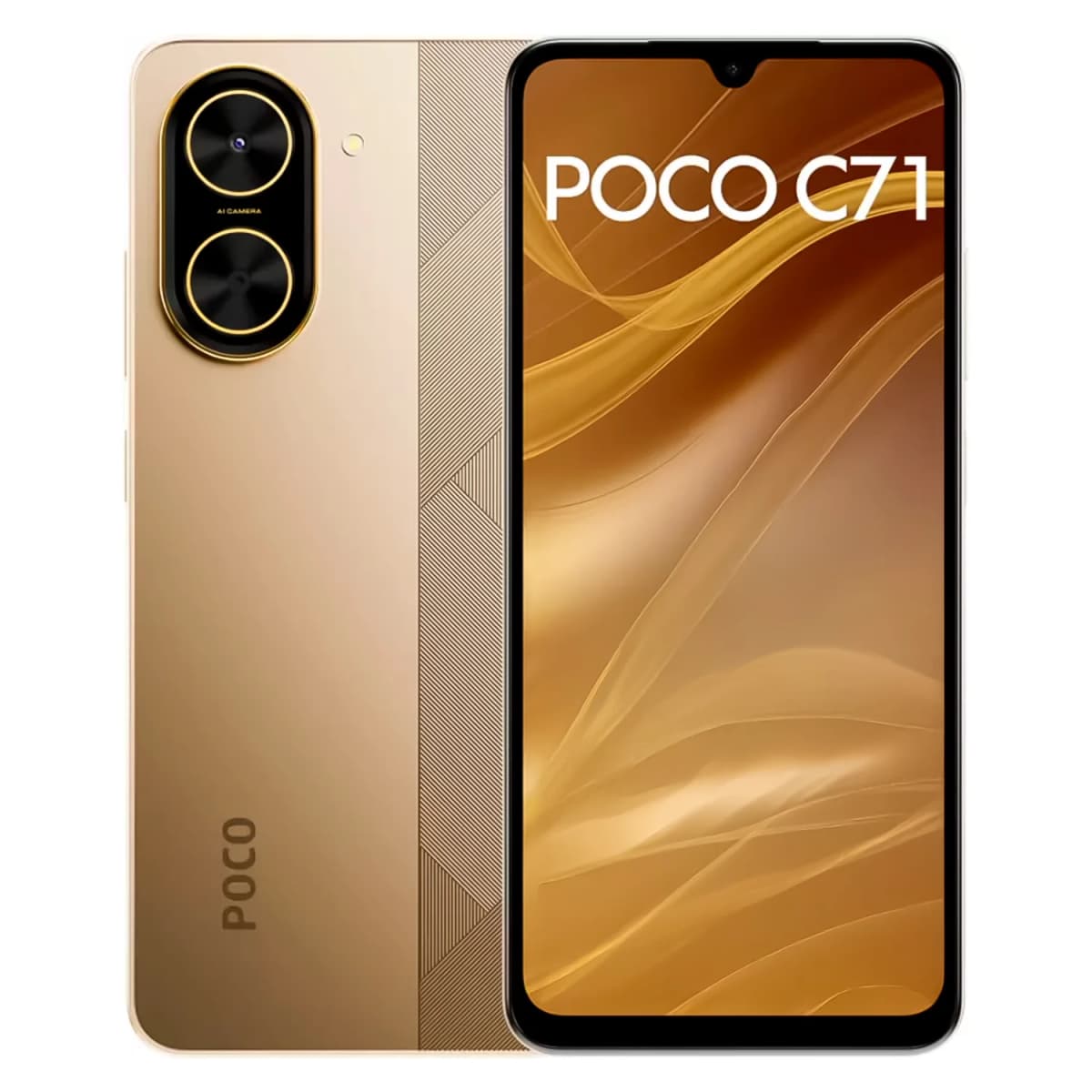 Smartphone Xiaomi Poco C71 Global 128GB 4GB RAM Dual SIM Tela 6.88" - Dourado
