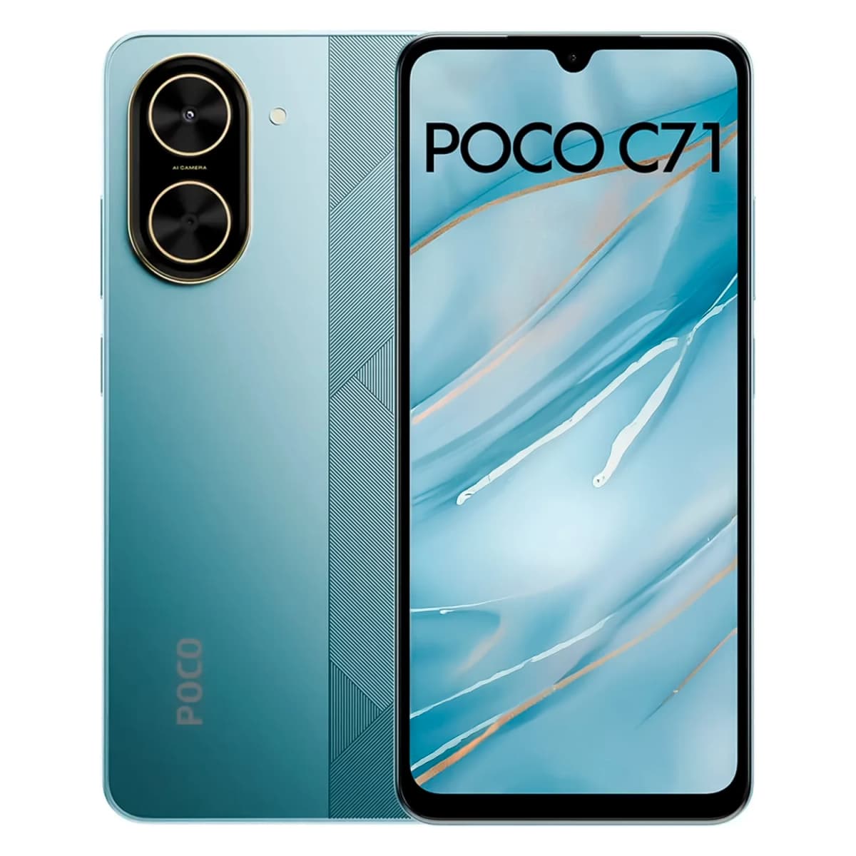 Smartphone Xiaomi Poco C71 Global 64GB 3GB RAM Dual SIM Tela 6.88" USA - Azul
