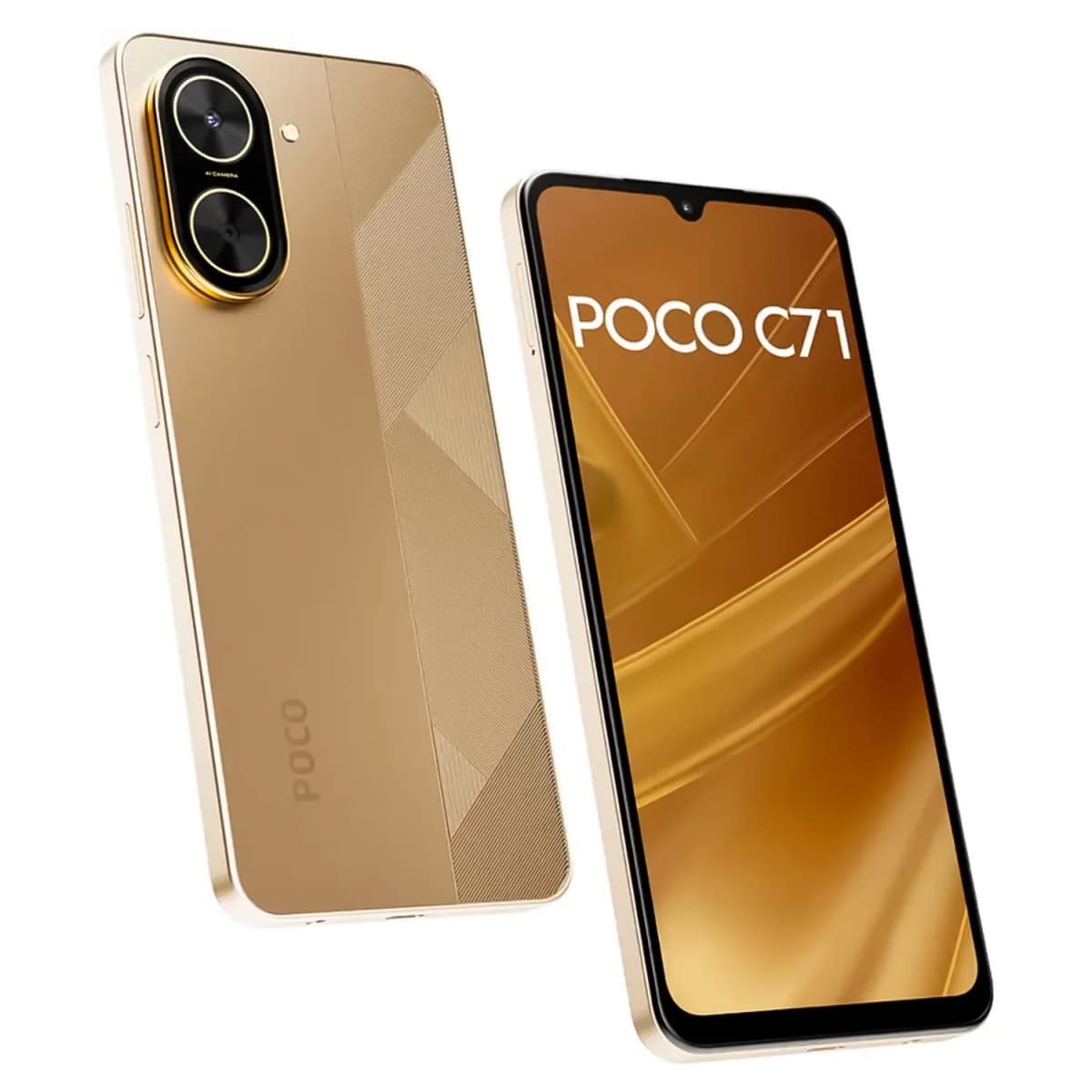 Smartphone Xiaomi Poco C71 Global 64GB 4GB RAM Dual SIM Tela 6.88" - Dourado