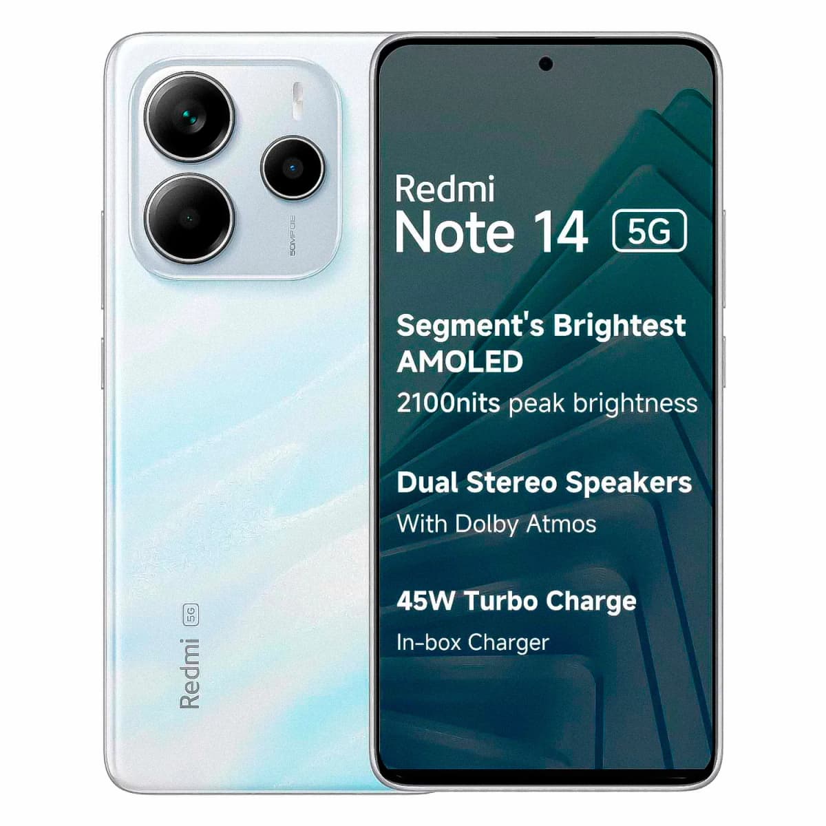 Smartphone Xiaomi Redmi Note 14 5G 256GB 8GB RAM Dual SIM Tela 6.67" Índia - Branco
