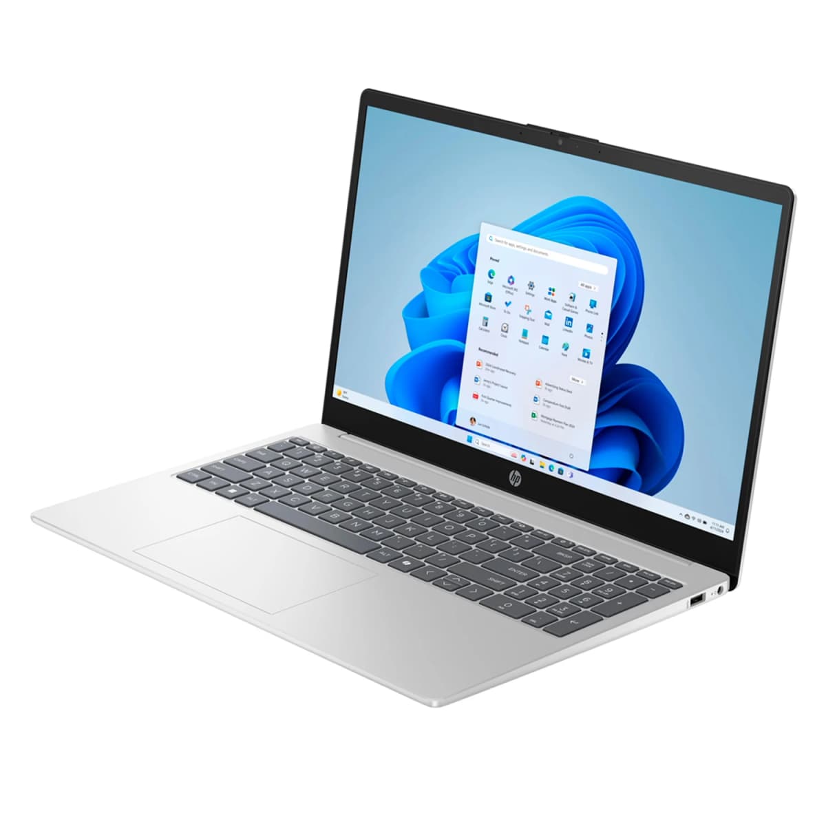 Notebook HP Intel Core Ultra 7-255U 16GB RAM 512GB SSD Tela 15.6" Full HD Windows 11 Inglês Prata - 15-FD2747NR