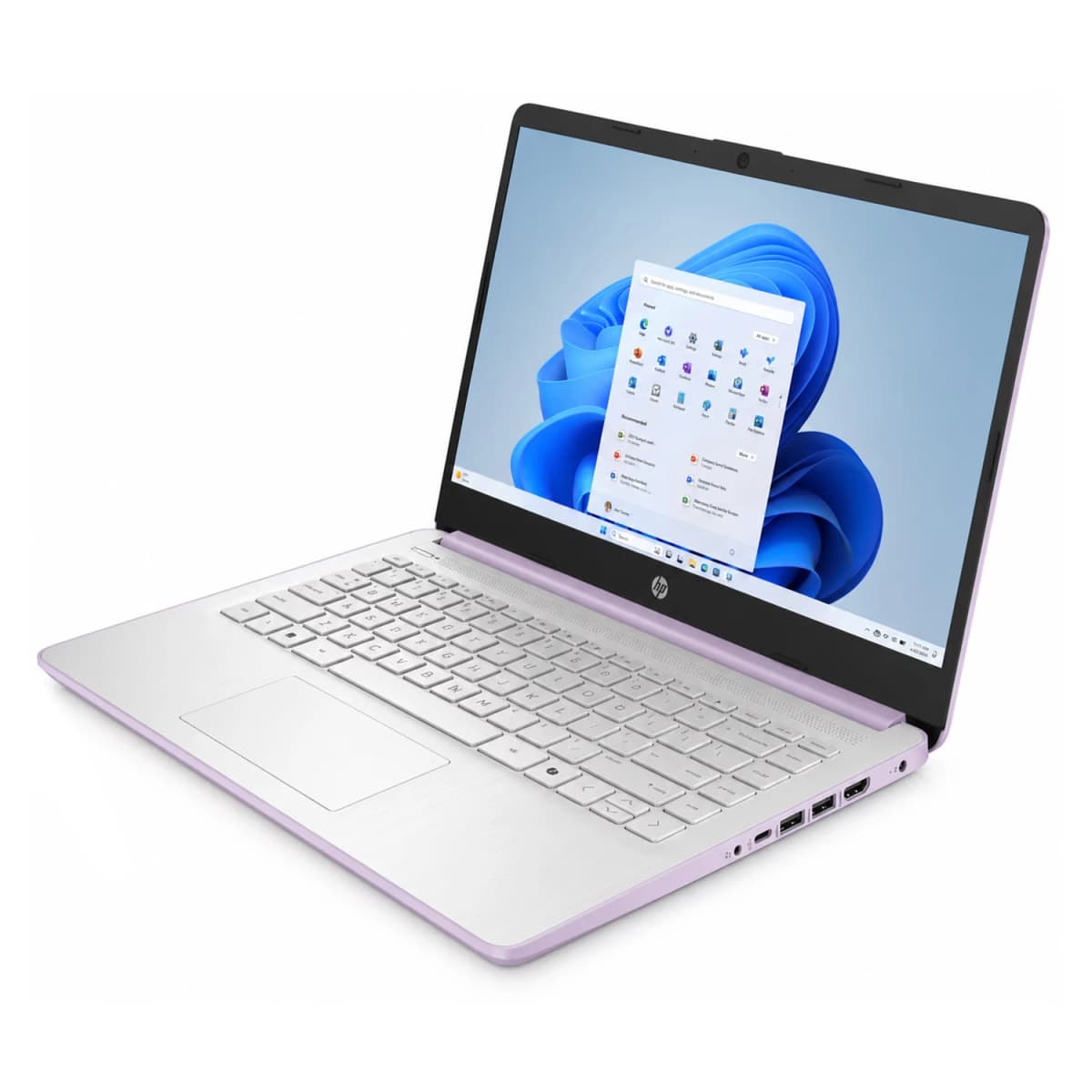 Notebook HP Intel N150 4GB RAM 128GB UFS Tela 14" HD Windows 11 Inglês Lilás - 14-DQ6104DX