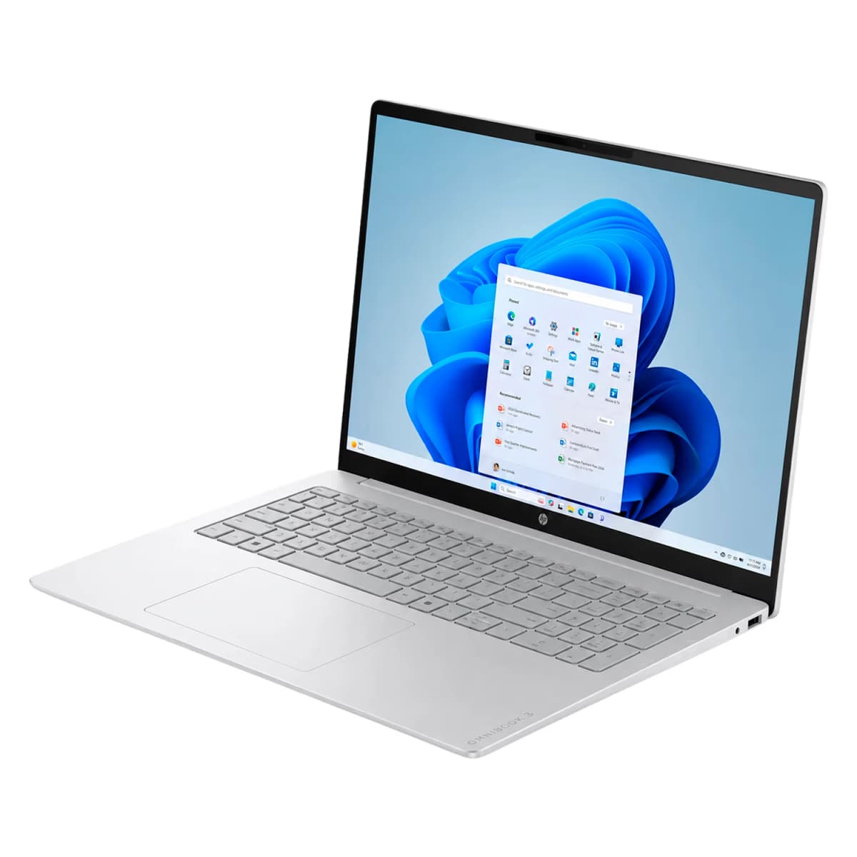 Notebook HP OmniBook 3 AMD Ryzen 5-40 8GB RAM 256GB SSD Tela 16" 2K Touch Windows 11 Inglês Prata - 16-BY0015DX