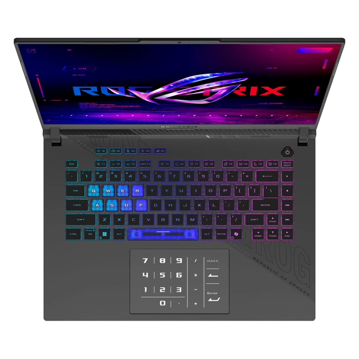 Notebook Asus ROG Strix G16 G614FP-DS96 AMD Ryzen 9-9955HX RTX 5070 32GB RAM 1TB SSD Tela 16" 2.5K Windows 11 Inglês Preto - G614FP-DS96