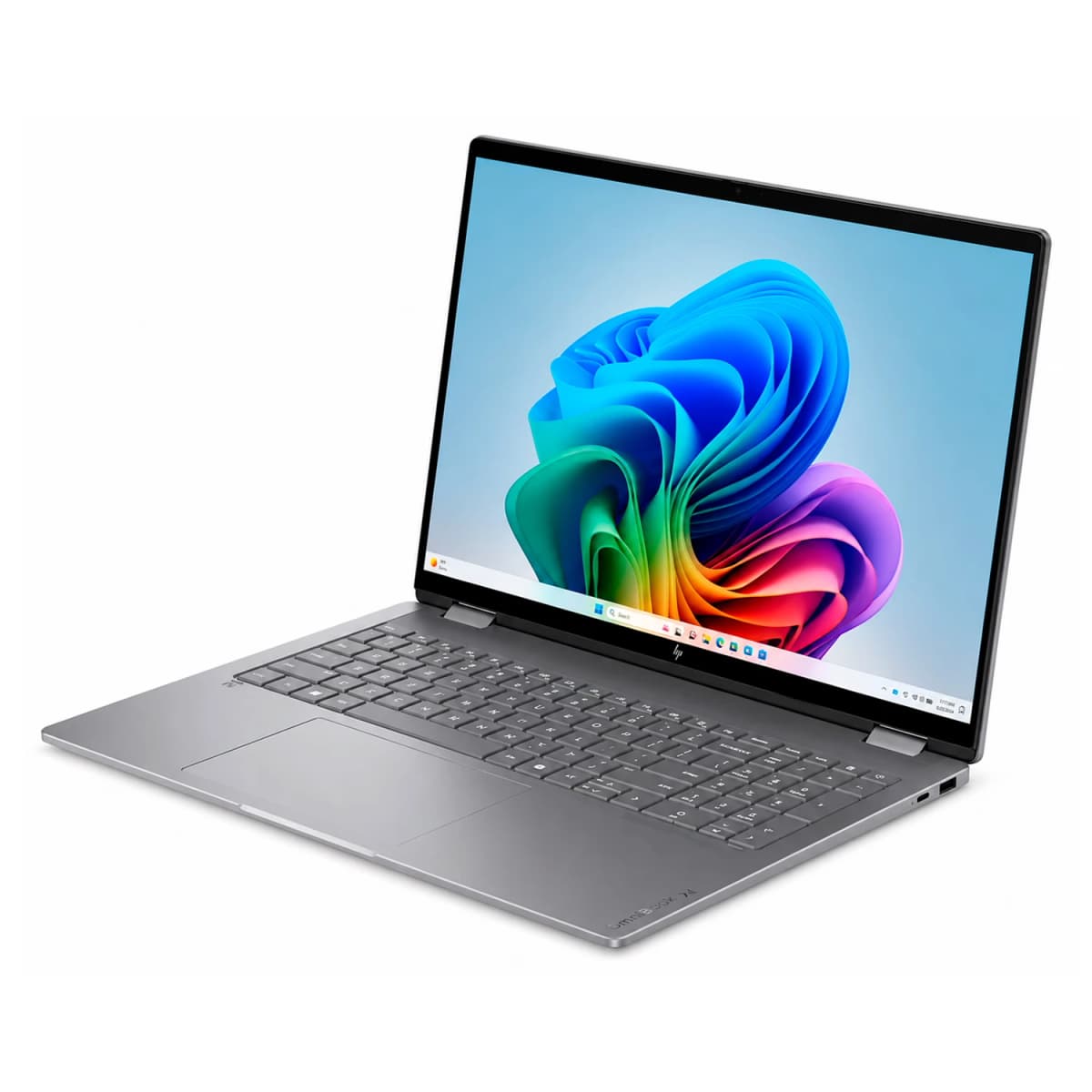 Notebook HP OmniBook X Flip AMD Ryzen AI 5-430 16GB RAM 512GB SSD Tela 16" 2K OLED Touch Windows 11 Inglês Prata - 16-CC0003DX