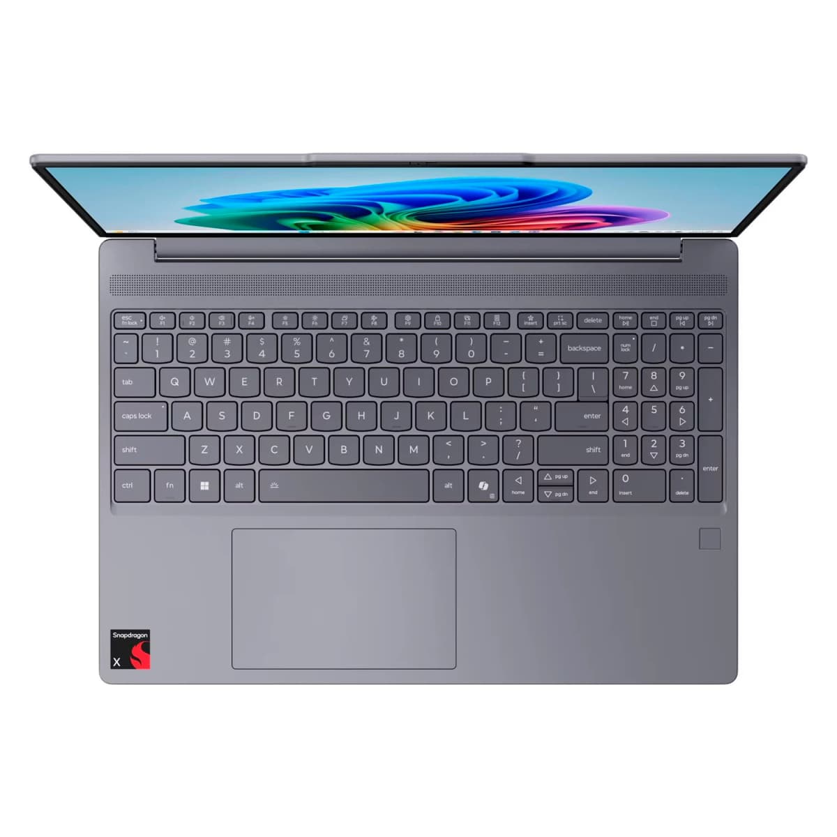 Notebook Lenovo IdeaPad Slim 3 Snapdragon X 16GB RAM 512GB SSD Tela 15.6" WUXGA Windows 11 Inglês Cinza - 83N3006BUS