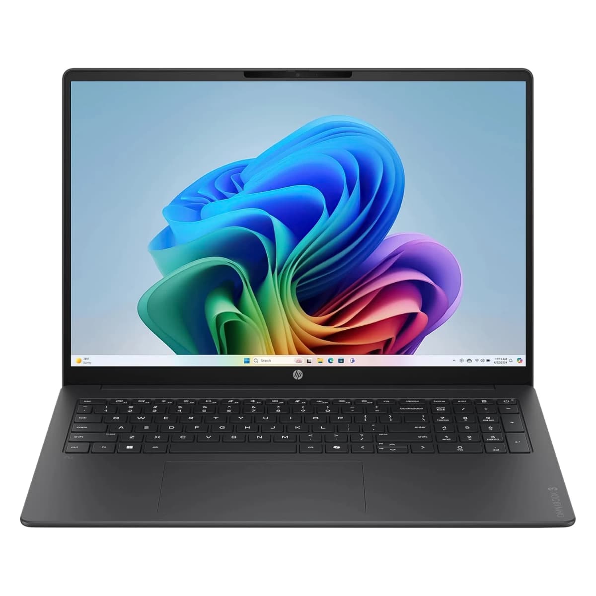 Notebook HP Omnibook 3 AI Snapdragon X 16GB RAM 512GB SSD Tela 16" 2K Windows 11 Inglês Preto - 16-BZ0010WM