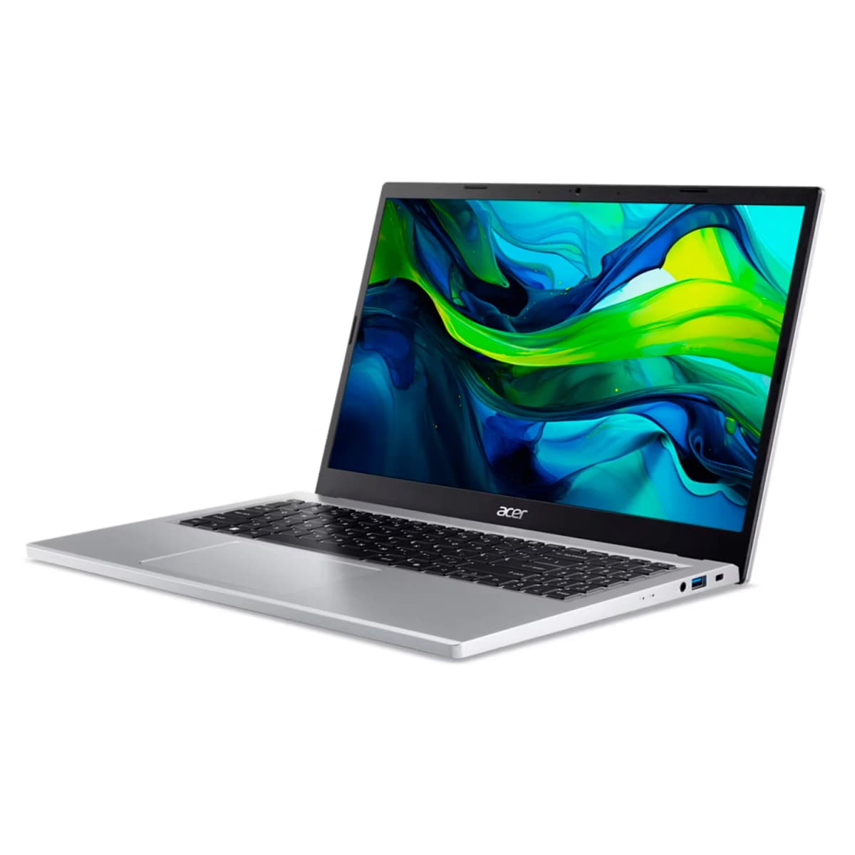 Notebook Acer Aspire Go Intel Core 3-N355 8GB RAM 128GB SSD Tela 15.6" Full HD Windows 11 Inglês Prata - AG15-32P-352Z