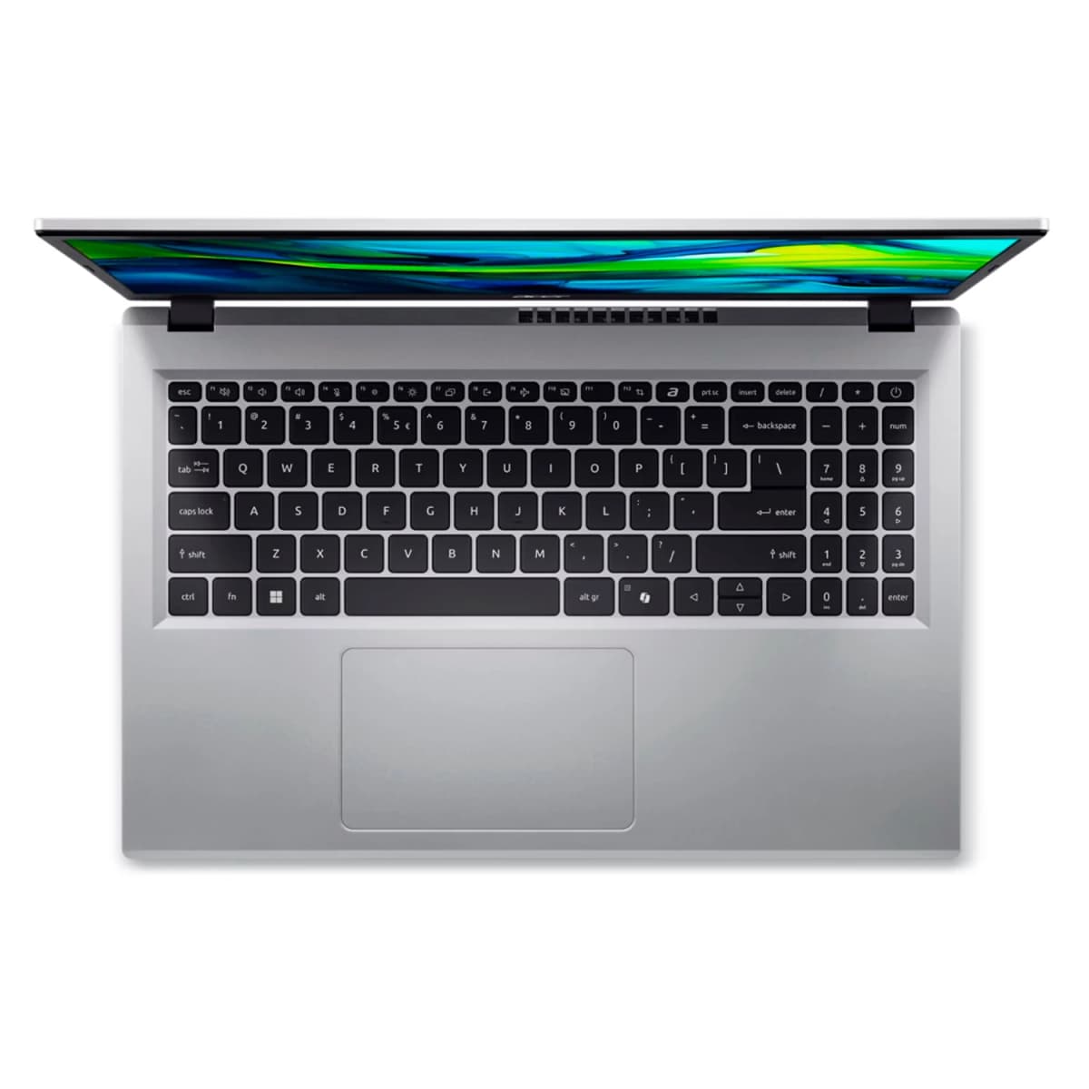 Notebook Acer Aspire Go Intel Core 3-N355 8GB RAM 128GB SSD Tela 15.6" Full HD Windows 11 Inglês Prata - AG15-32P-352Z