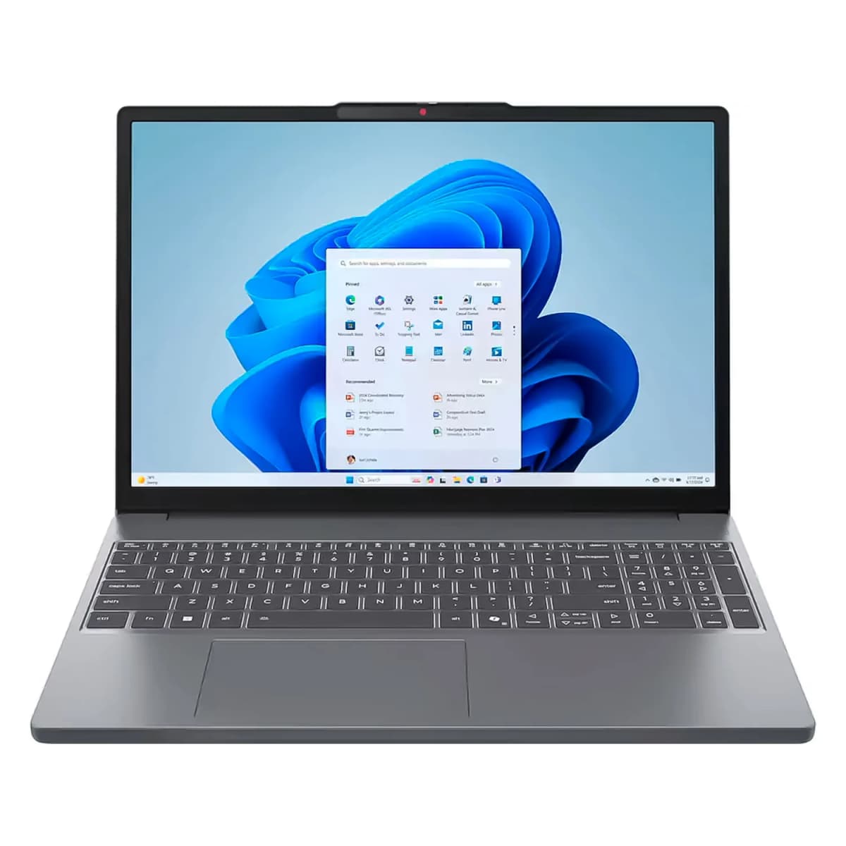 Notebook Lenovo IdeaPad Slim 3 AMD Ryzen 7-170 16GB RAM 512GB SSD Tela 15.3" WUXGA Touch Windows 11 Inglês Cinza - 83K700G8US