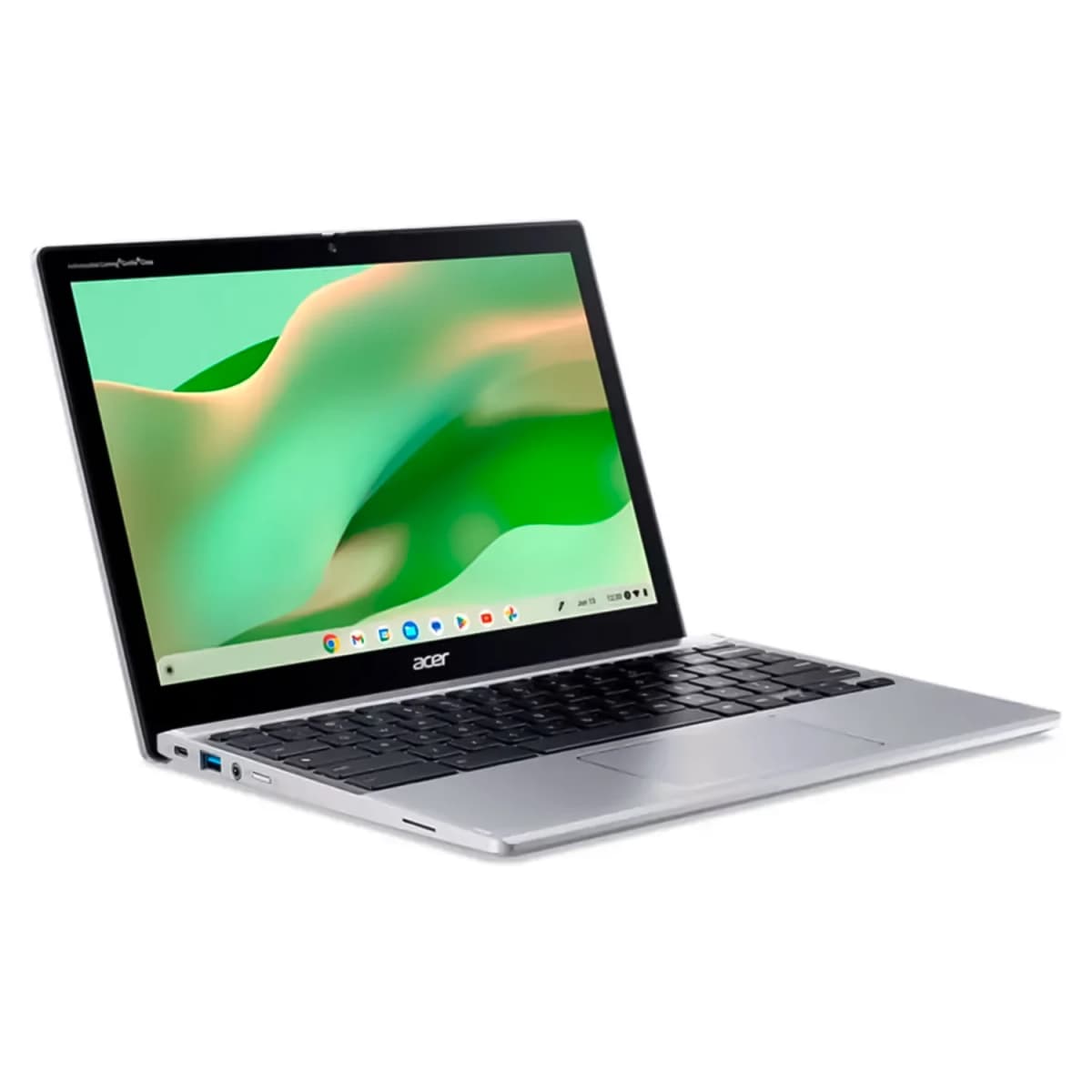 Notebook Acer Chromebook Spin 312 Intel Core i3-N305 8GB RAM 128GB eMMC Tela 12.6" Touch ChromeOS Inglês Prata - CP312-1HN-34Z7