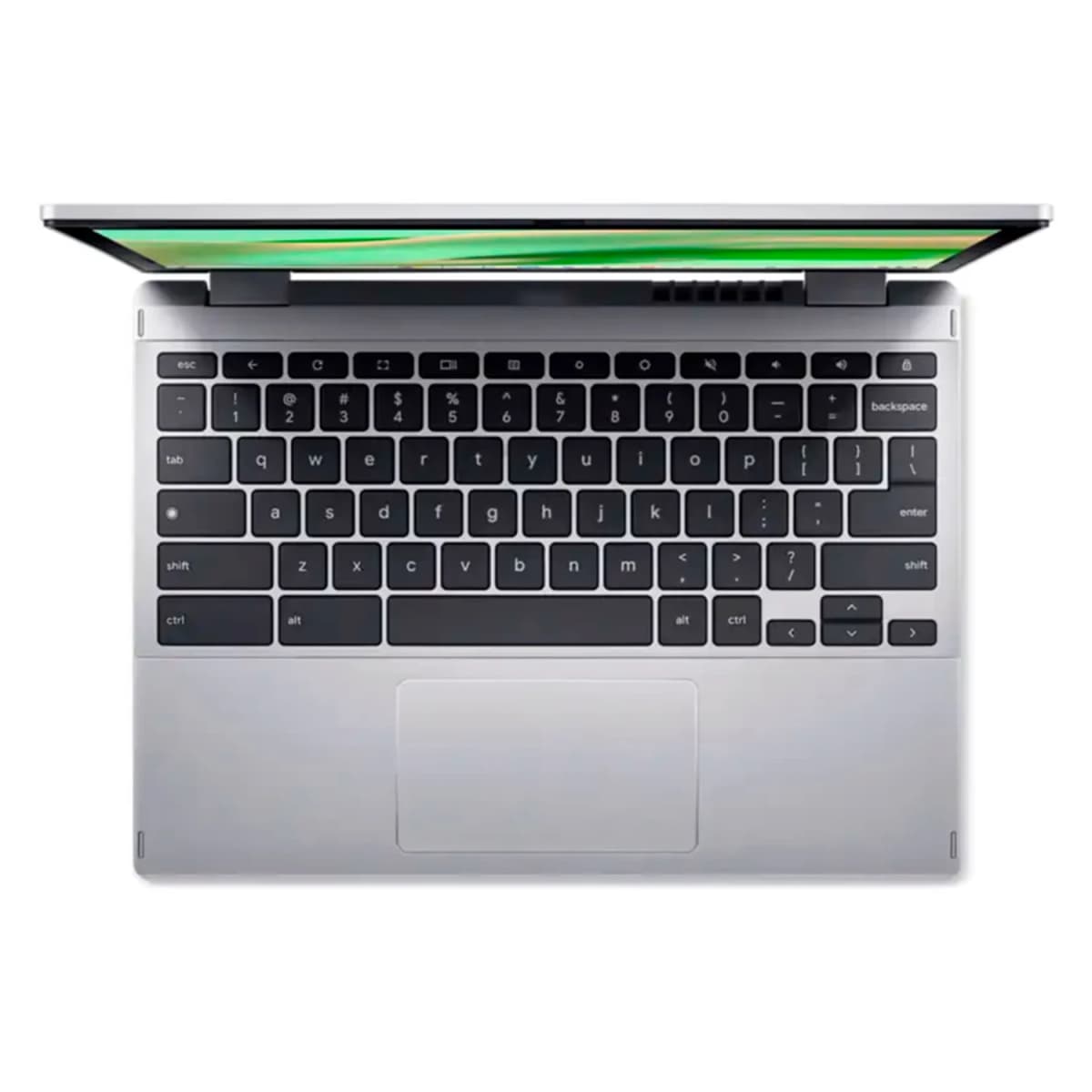 Notebook Acer Chromebook Spin 312 Intel Core i3-N305 8GB RAM 128GB eMMC Tela 12.6" Touch ChromeOS Inglês Prata - CP312-1HN-34Z7