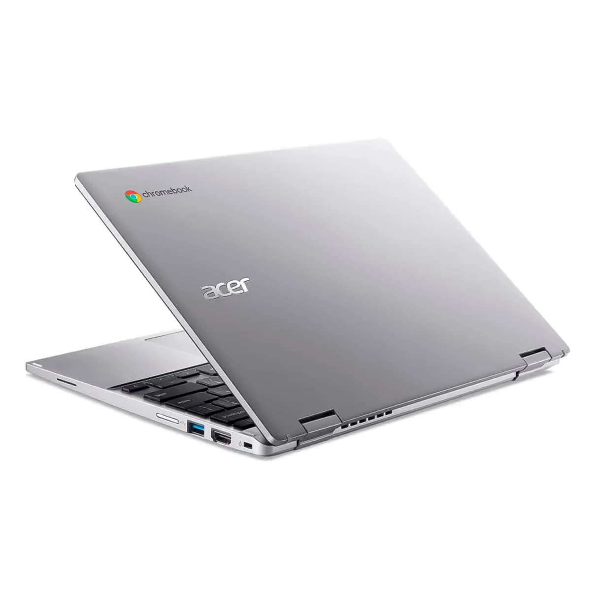Notebook Acer Chromebook Spin 312 Intel Core i3-N305 8GB RAM 128GB eMMC Tela 12.6" Touch ChromeOS Inglês Prata - CP312-1HN-34Z7