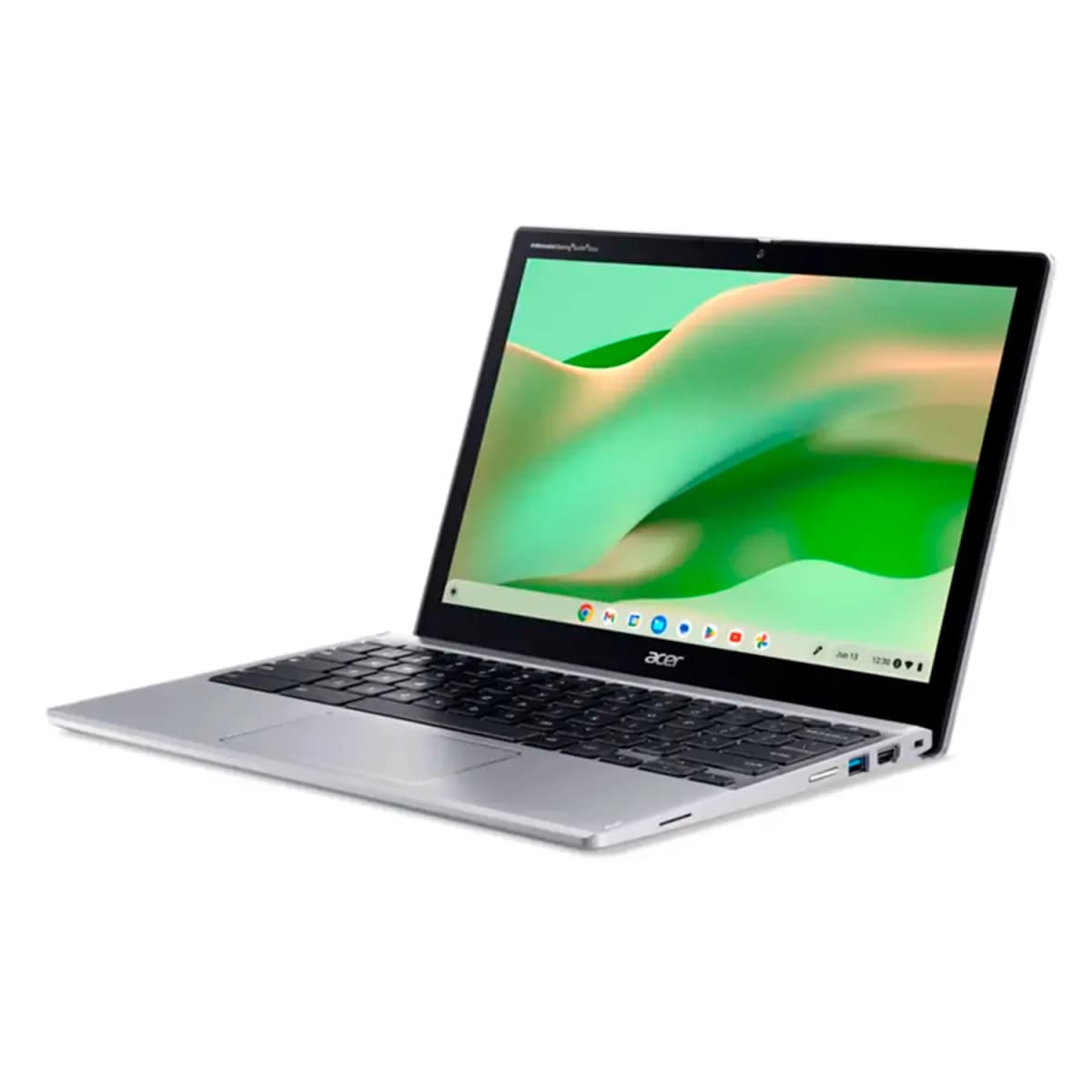 Notebook Acer Chromebook Spin 312 Intel Core i3-N305 8GB RAM 128GB eMMC Tela 12.6" Touch ChromeOS Inglês Prata - CP312-1HN-34Z7