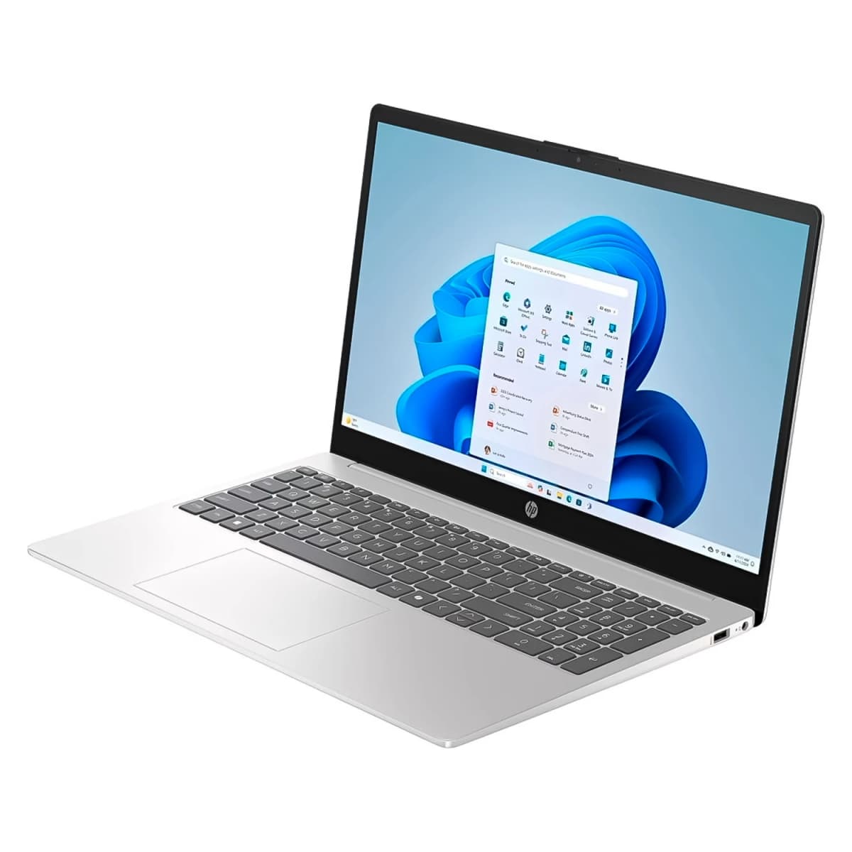 Notebook HP Intel Core 5-120U 8GB RAM 512GB SSD Tela 15.6" Windows 11 Prata - 15-FD0153WM