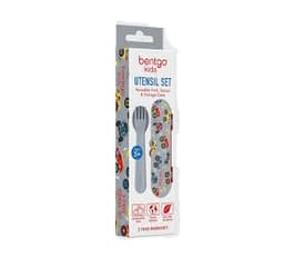 Conjunto 3 talheres bentgo kids camiones plastico