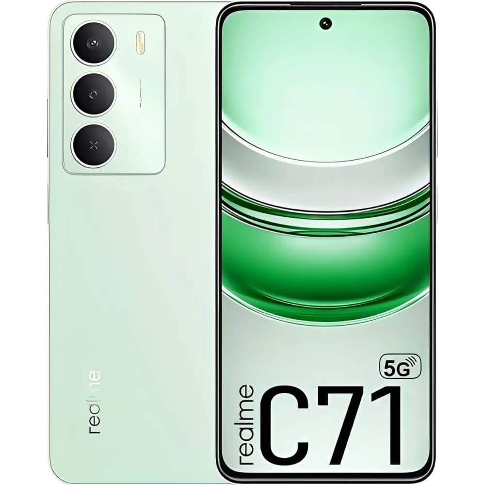 Celular realme c71 rmx3943 5g 6.67" ds nfc 6/128gb anatel 45w green