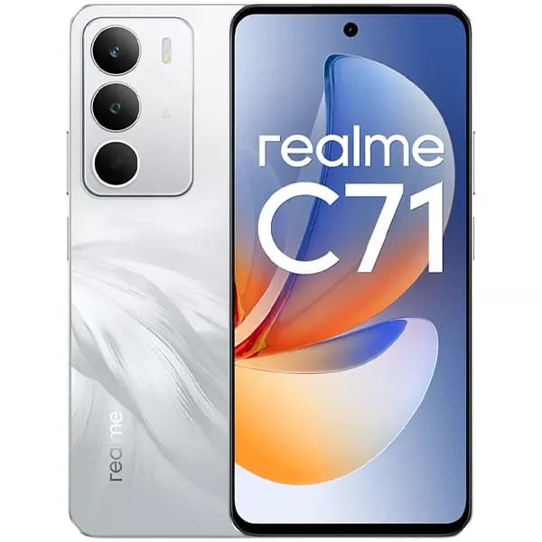 Celular realme c71 rmx5303 6.67" ds lte nfc 4/128gb anatel 45w white swan