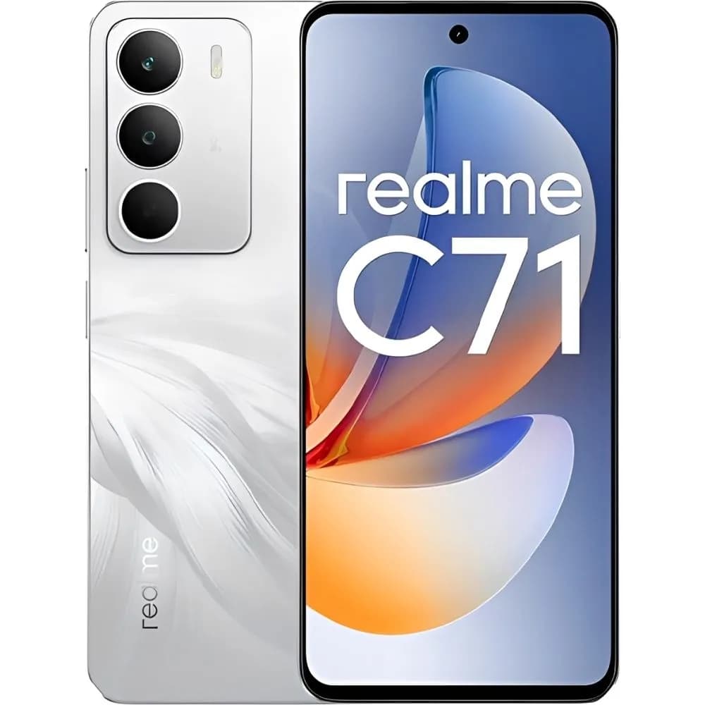 Celular realme c71 rmx5303 6.67" ds lte nfc 4/256gb anatel white