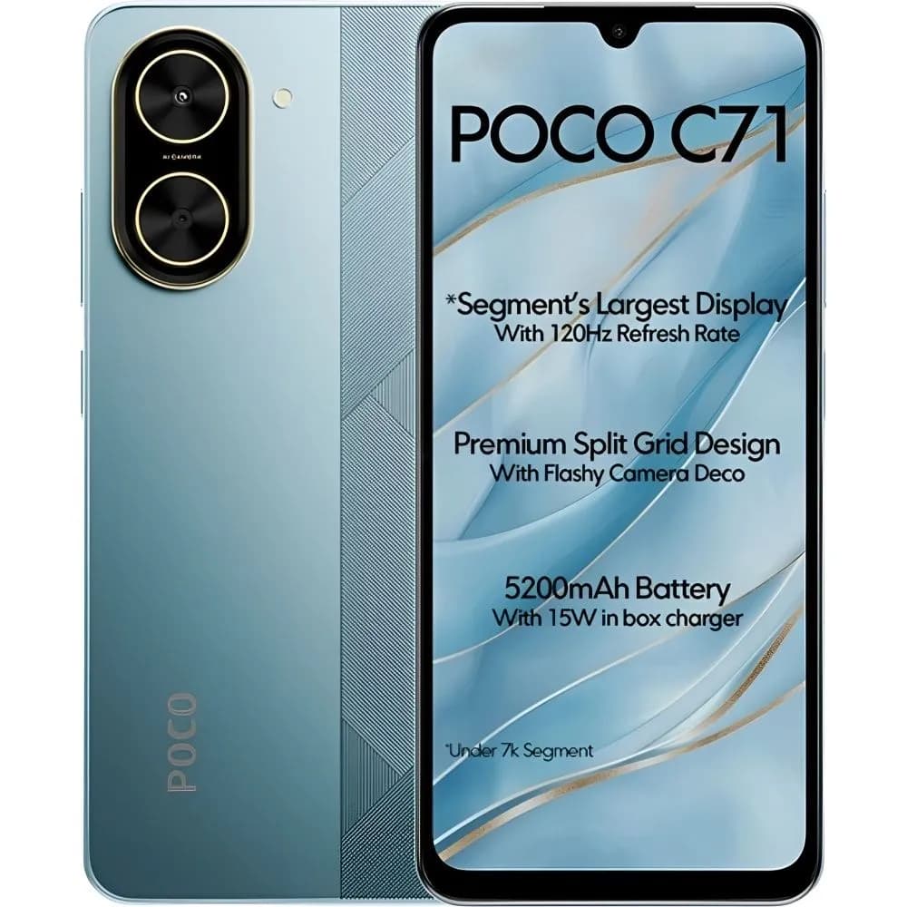 Celular xiaomi poco c71 6.88" ds lte 3/64gb 15w blue