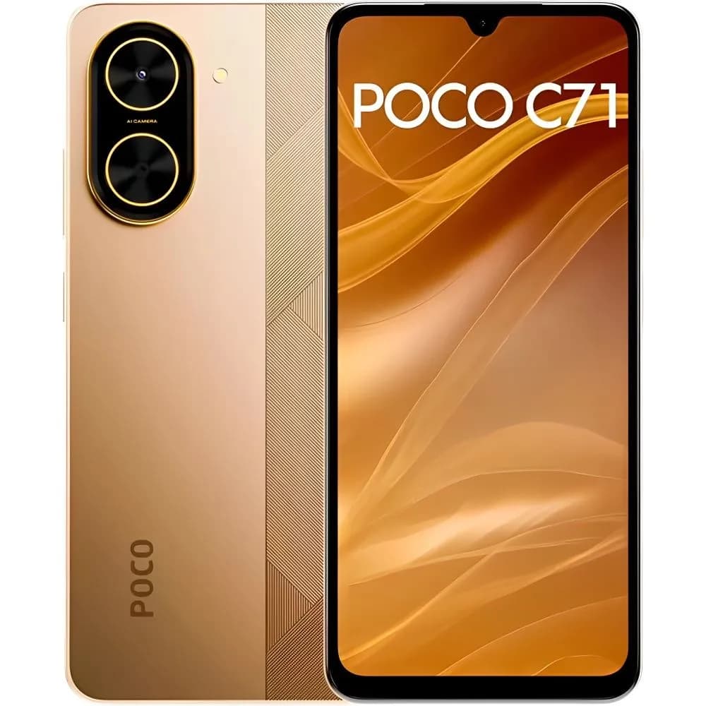 Celular xiaomi poco c71 6.88" ds lte 3/64gb 15w gold
