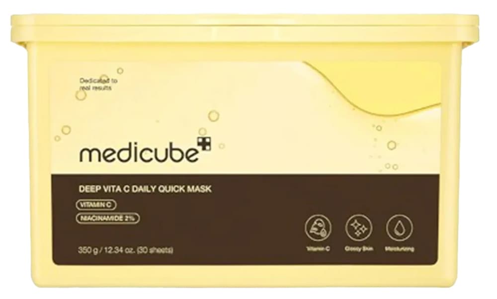 Máscara Facial Medicube Deep Vita C Daily Quick – 350g (30 Unidades)