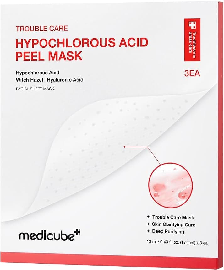 Máscara Facial Medicube Hypochlorous Acid 13mL (3 unidades)