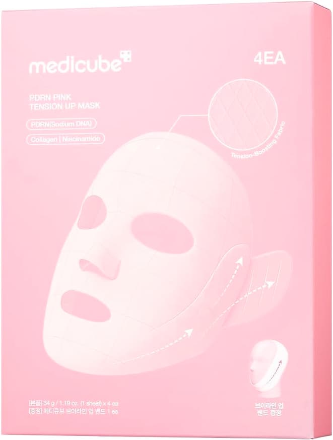 Máscara Facial Medicube PDRN Pink Tension Up 34g (4 unidades)