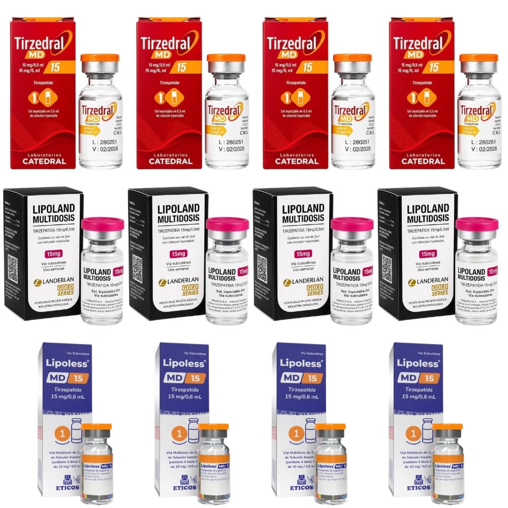 Combo Premium Expresso Paraguai — 12 Ampolas MD Tirzepatida 15mg