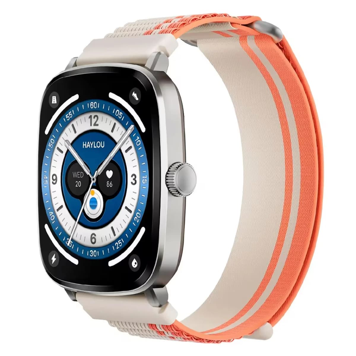Smartwatch Haylou RS5 LS19 Voice Assistent - Prata