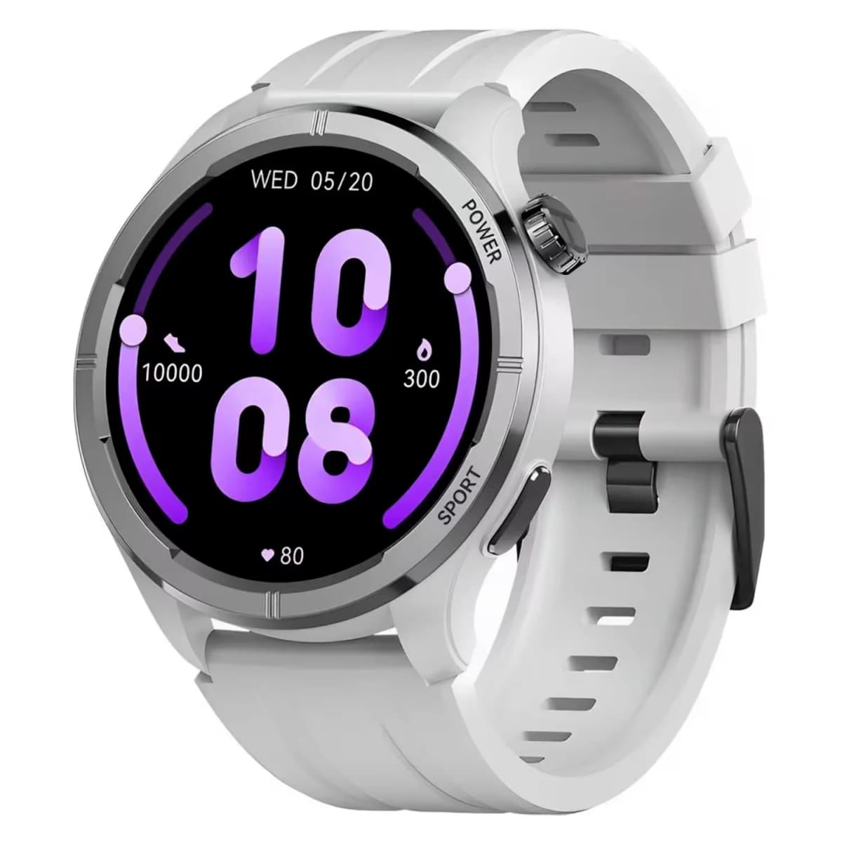 Smartwatch Haylou Solar Neo HF008 LS21 22mm + Pulseira Nylon - Prata