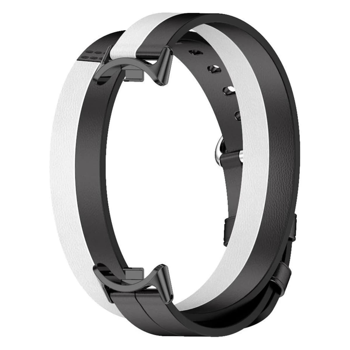 Pulseira Xiaomi Double Wrap Strap BHR7311GL para Smart Band 8 - Preto e Branco