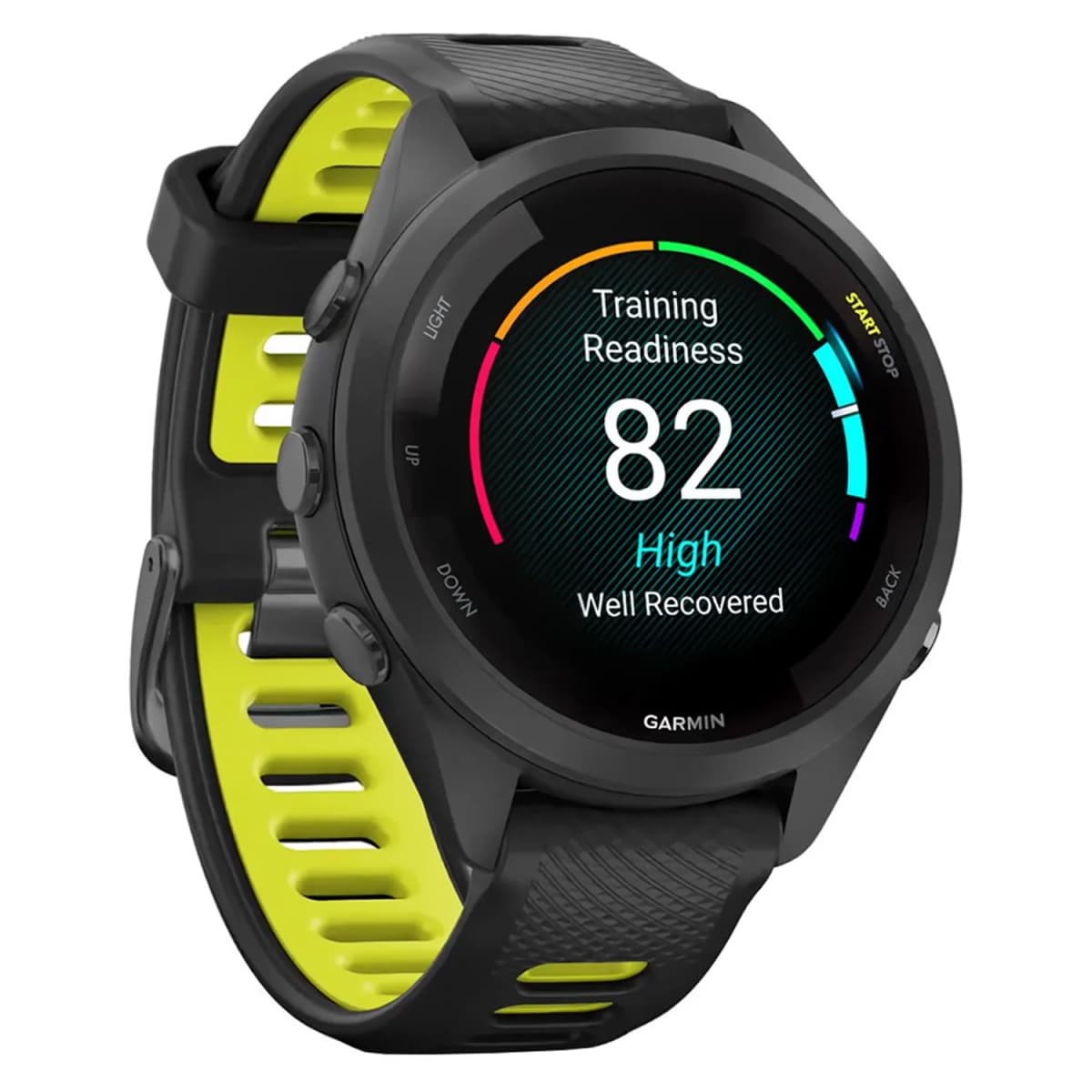 Smartwatch Garmin Forerunner 265S 010-02810-03 - Preto e Amarelo