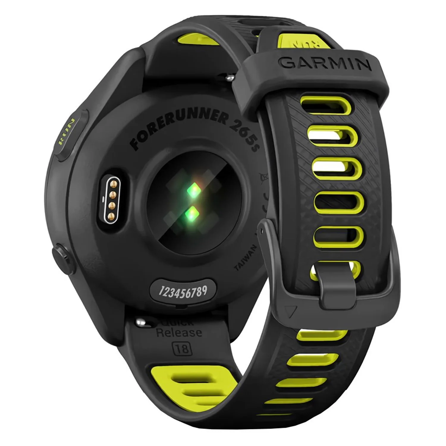 Smartwatch Garmin Forerunner 265S 010-02810-03 - Preto e Amarelo