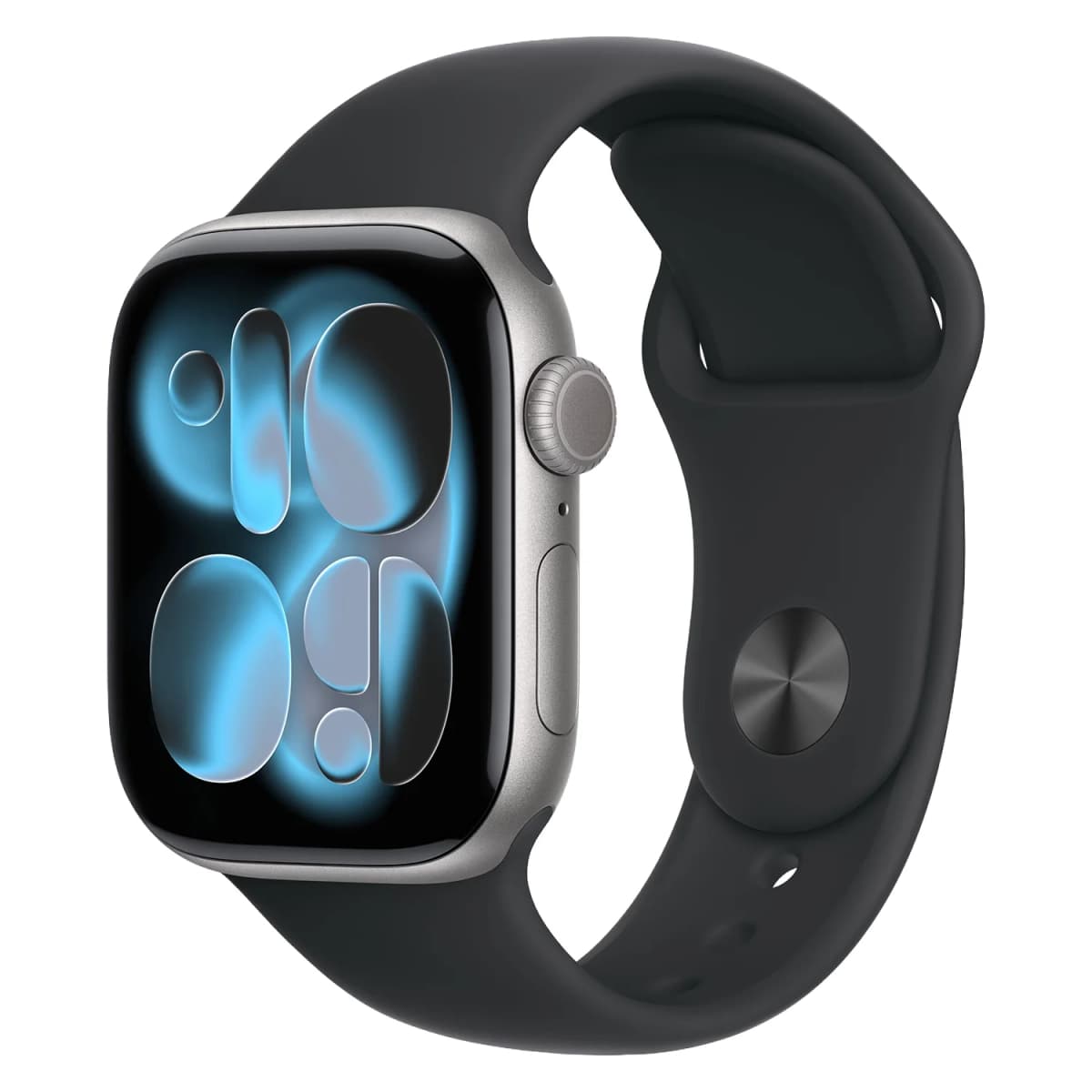 Apple Watch Series 11 MEQW4LW/A Caixa Alumínio 42mm Cinza Espacial - Esportiva Preto S/M