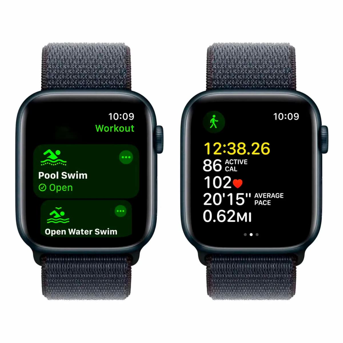 Apple Watch SE 2 2024 MXEA3HN/A Caixa Alumínio 40mm Meia Noite - Loop Esportiva Meia Noite