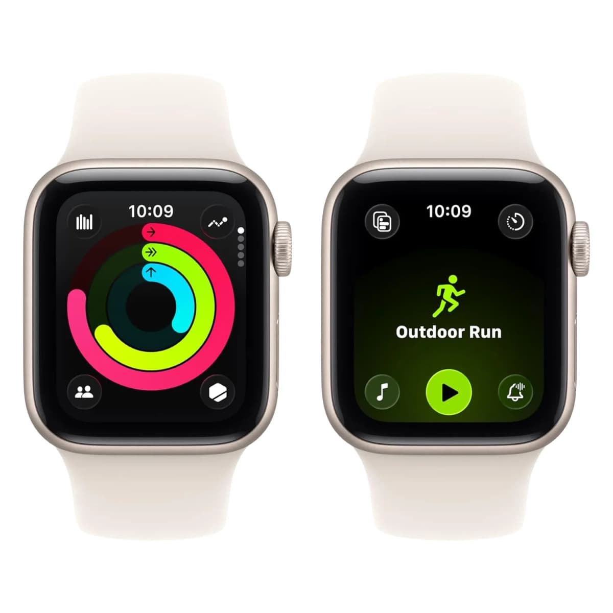 Apple Watch SE 3 2025 MEH34LW/A Caixa Alumínio 40mm Estelar - Esportiva Estelar S/M