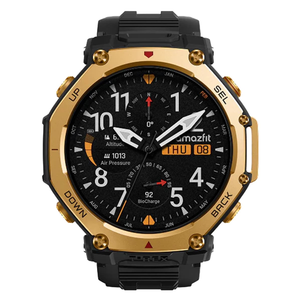 Smartwatch Amazfit T-Rex 3 Pro A2444 48mm - Preto e Dourado