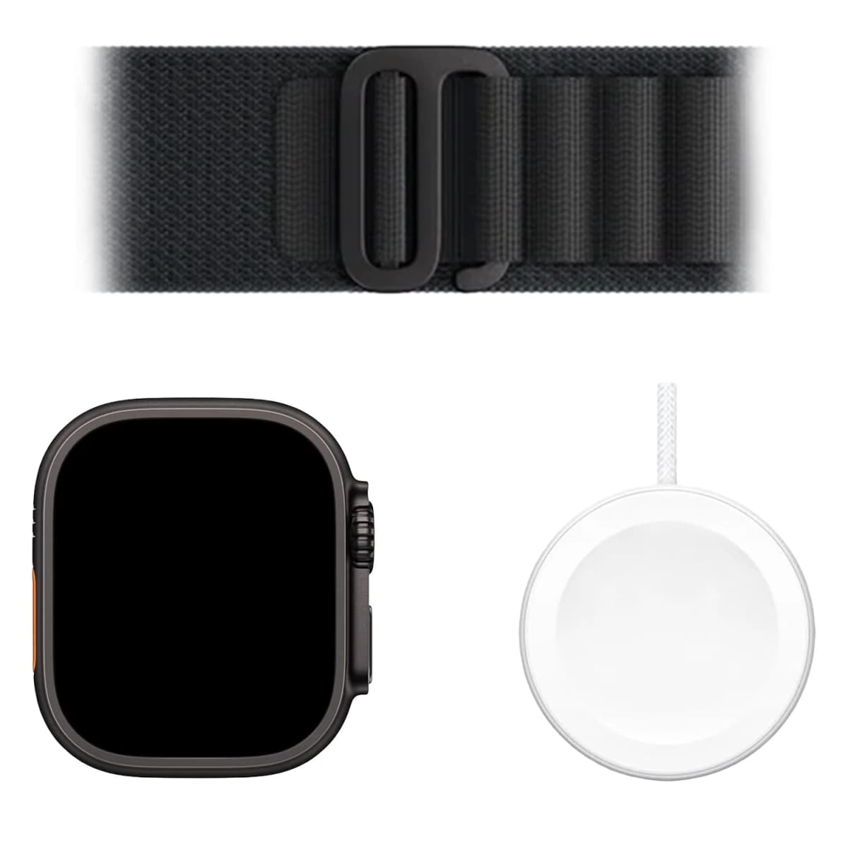 Apple Watch Ultra 3 MF0V4AF/A Celular + GPS Caixa Titânio Preto 49mm - Loop Alpine Preto