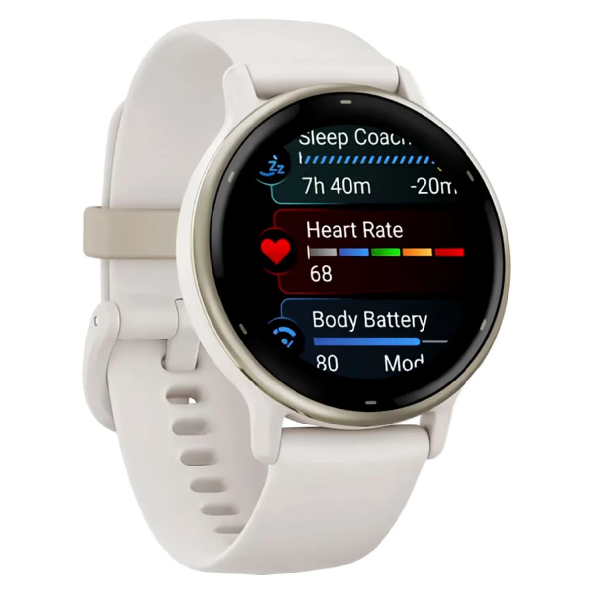 Smartwatch Garmin Vivoactive 5 010-02862-11 - Branco e Dourado