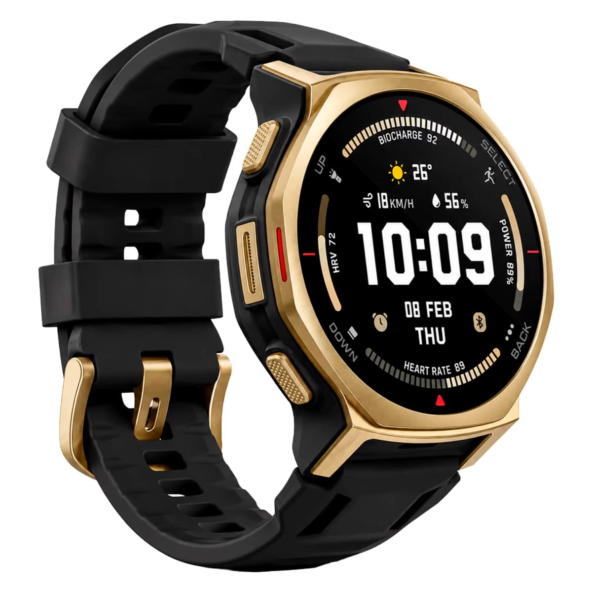 Smartwatch Amazfit T-Rex 3 Pro A2549 44mm - Preto e Dourado