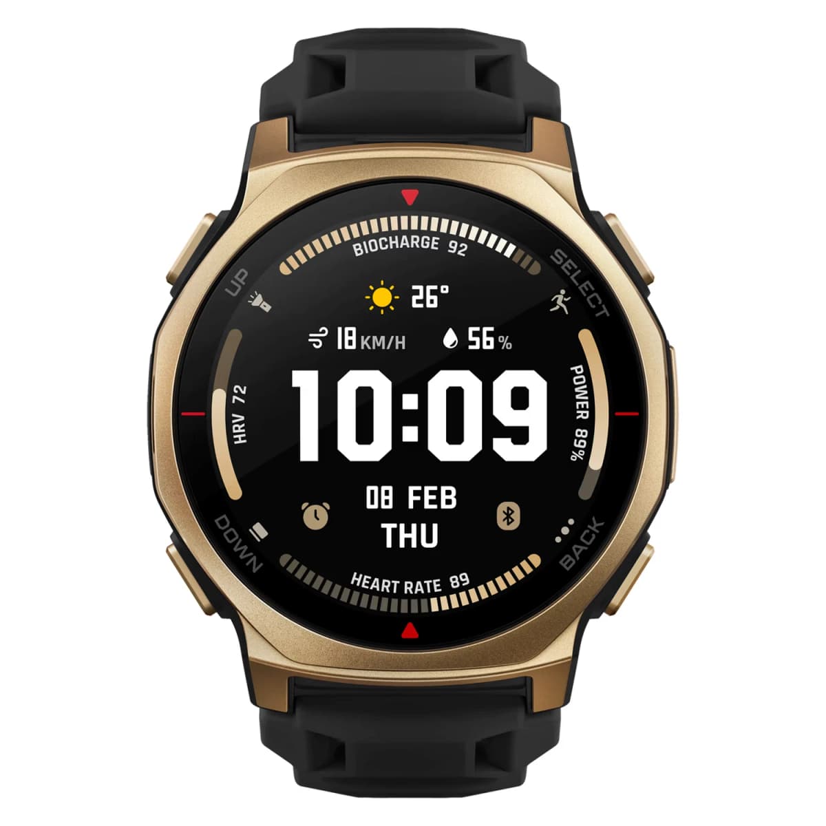 Smartwatch Amazfit T-Rex 3 Pro A2549 44mm - Preto e Dourado