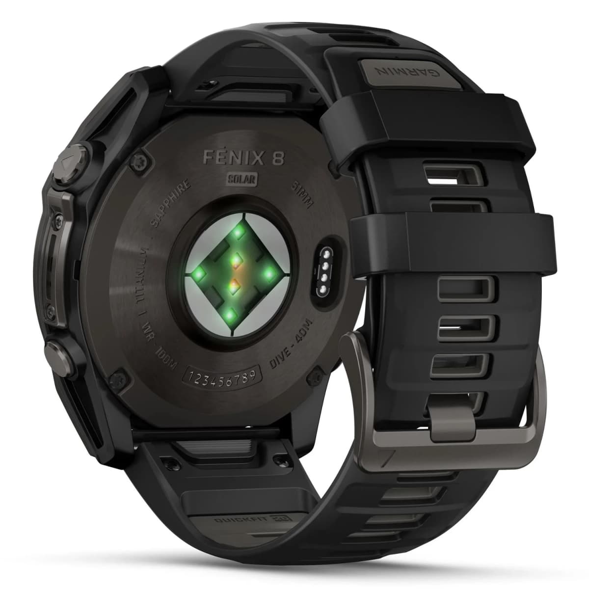 Smartwatch Garmin Fenix 8 Solar Sapphire 47mm 010-02906-10 - Cinza