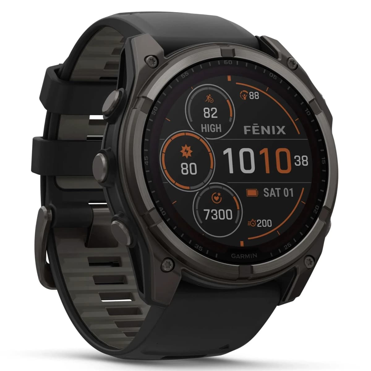 Smartwatch Garmin Fenix 8 Solar Sapphire 47mm 010-02906-10 - Cinza