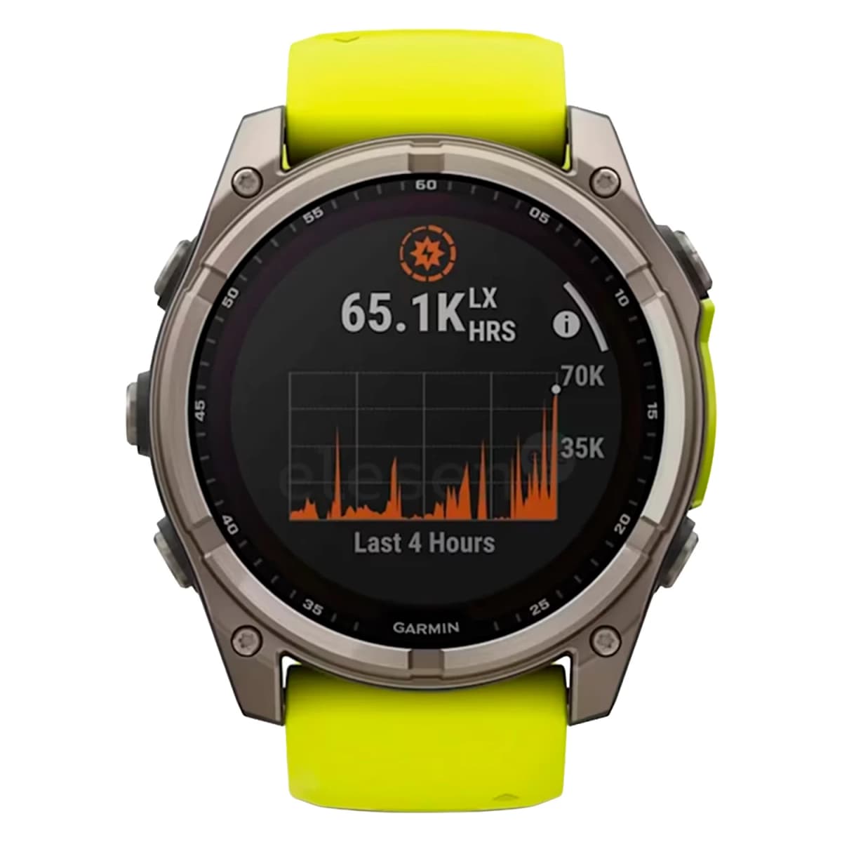 Smartwatch Garmin Fenix 8 Solar Sapphire 010-02907-21 51mm - Titânio Amarelo