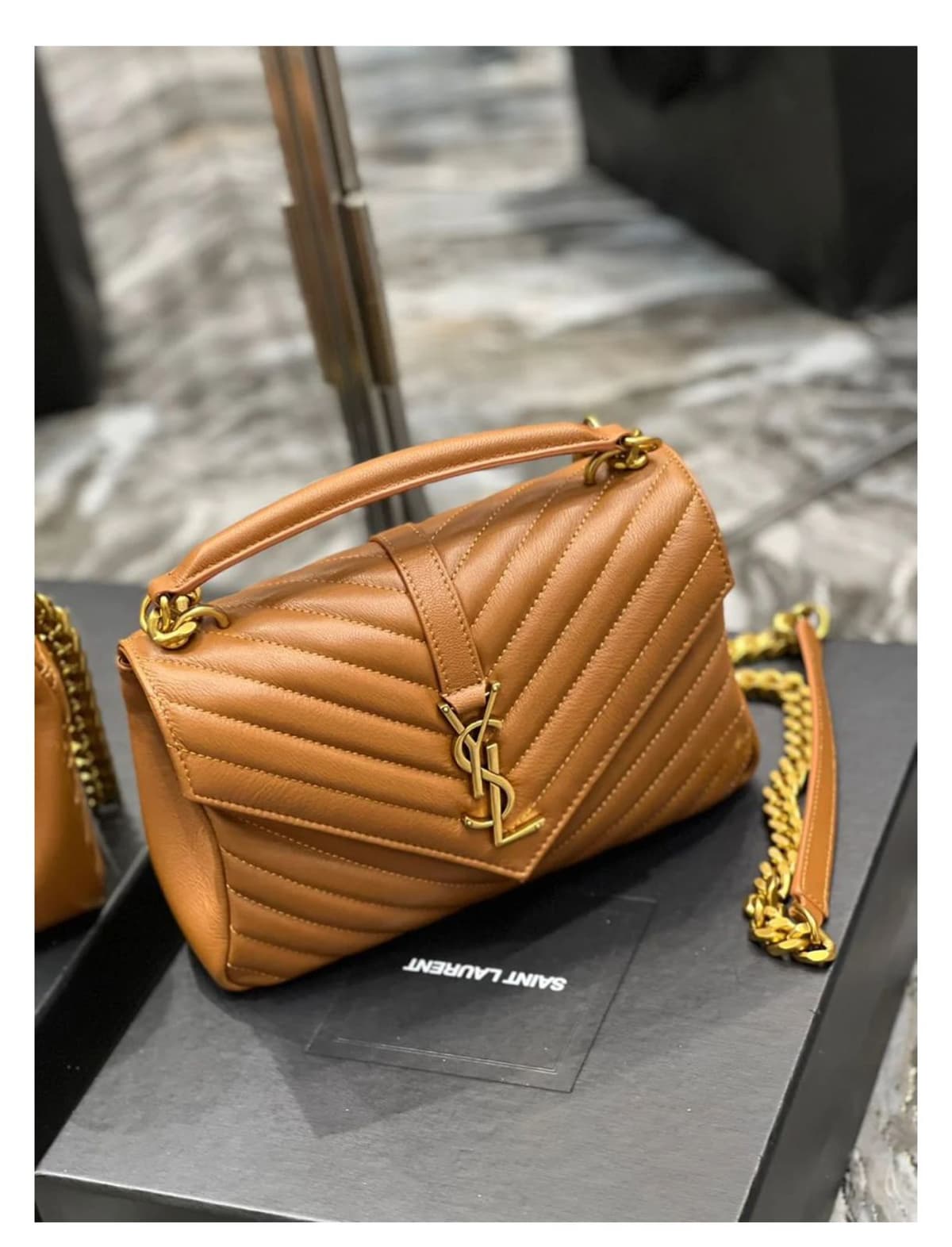 YSL College Medium Caramelo – Moda