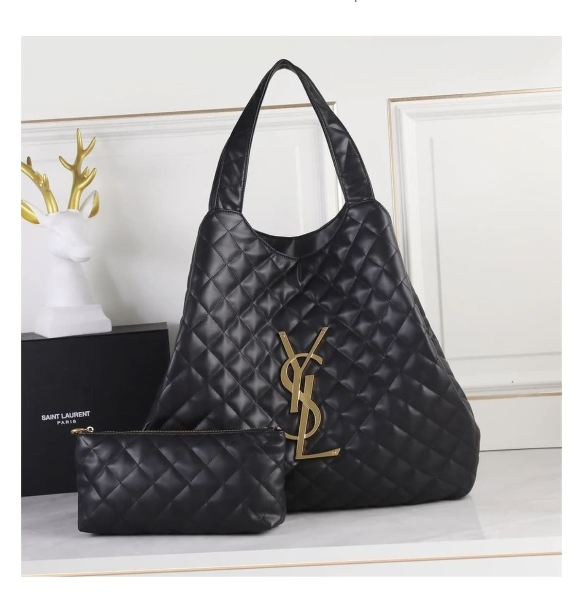 YSL Icare Media Preta