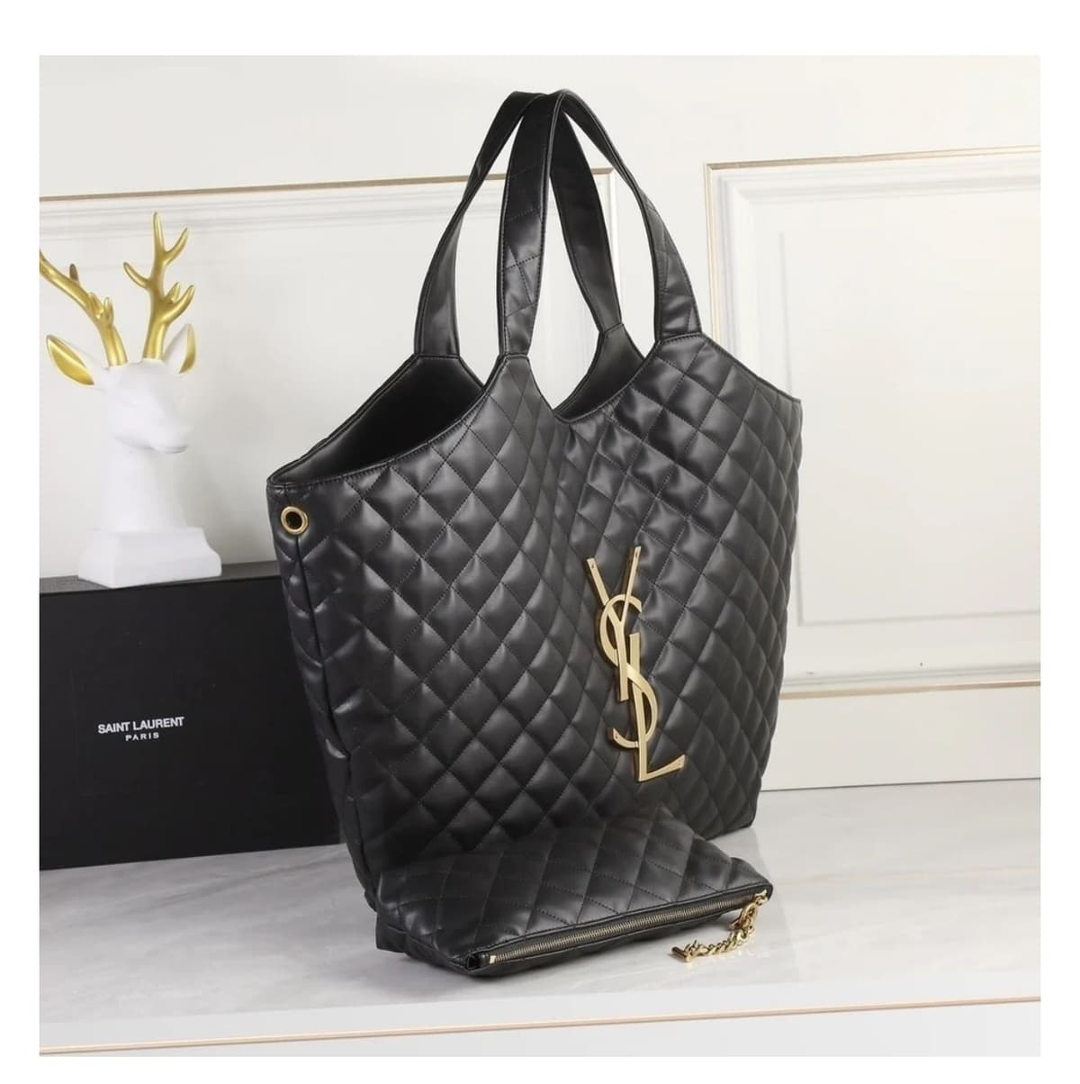 YSL Icare Media Preta