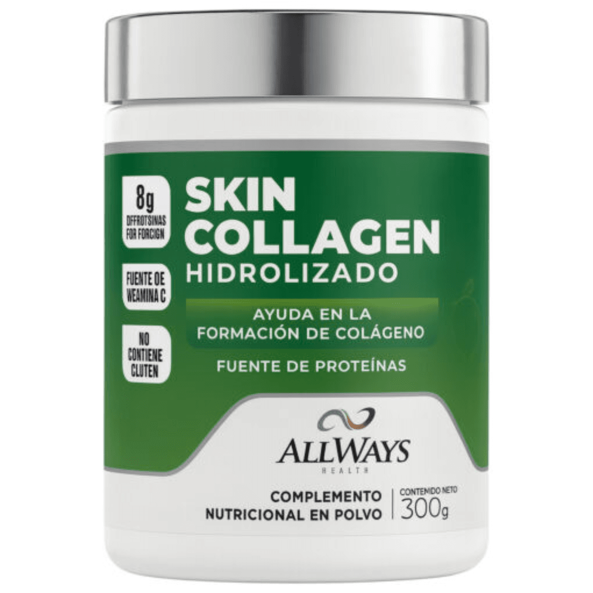 AllWays Skin Collagen Hidrolizado Sabor Limón 300g